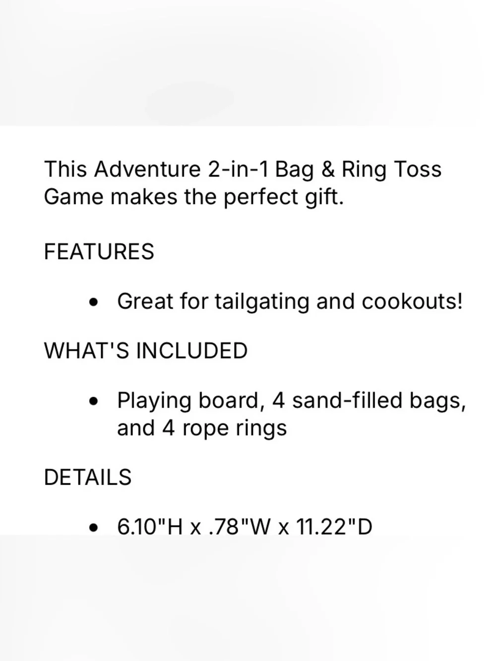 Toss Game Set